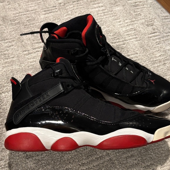Air Jordan Black and Red Sneakers - Picture 6 of 6